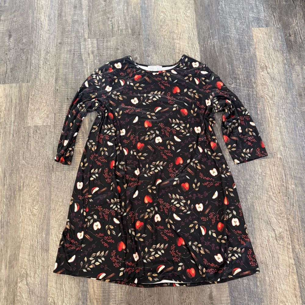 Casual Autumn Print Dress
